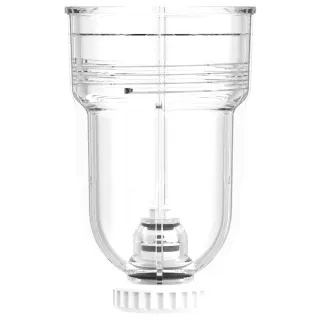 Filtertasse FloCo-Top-1C/-2C mit Entleerventil, für Saugbetrieb