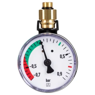 Manometer -0,7/+0,9 bar 