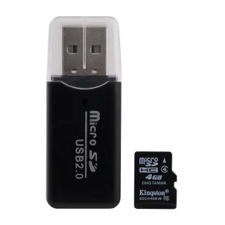 microSDHC card with USB 2.0 card reader 