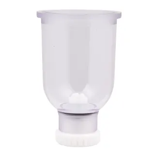 Filtertasse kurz mit Entleereinrichtung und transparentem Entleerschlauch ⌀ 6 x 500 mm, für Saugbetrieb