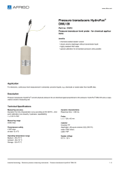AFRISO_PRESSURE-TRANSDUCERS-HYDROFOX--DMU-09-PRESSURE-TRANSDUCERS-HYDROFOX--DMU-09-LEVE_31812_ENG_GBR.PDF