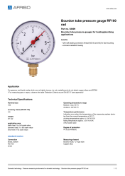 AFRISO_BOURDON-TUBE-PRESSURE-GAUGE-RF100-RAD-BOURDON-TUBE-PRESSURE-GAUGE-RF-FOR-HEATING_63609_ENG_GBR.PDF