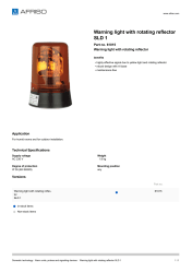 AFRISO_WARNING-LIGHT-WITH-ROTATING-REFLECTOR-SLD-1-WARNING-LIGHT-WITH-ROTATING-REFLECTO_61015_ENG_GBR.PDF