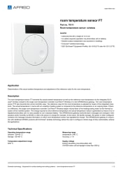 AFRISO_ROOM-TEMPERATURE-SENSOR-FT-ROOM-TEMPERATURE-SENSOR-FT-FTF---WIRELESS_78111_ENG_GBR.PDF