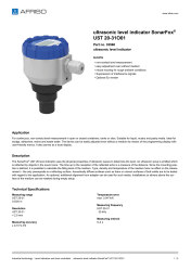 AFRISO_ULTRASONIC-LEVEL-INDICATOR-SONARFOX--UST-20-31O01-ULTRASONIC-LEVEL-INDICATOR_33560_ENG_GBR.PDF