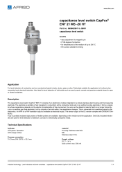 AFRISO_CAPACITANCE-LEVEL-SWITCH-CAPFOX--ENT-21-MS--20-HT-CAPACITANCE-LEVEL-SWITCH_5656020HT-L-5B01_ENG_GBR.PDF