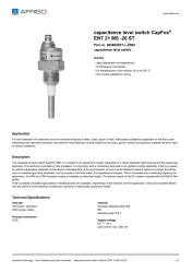 AFRISO_CAPACITANCE-LEVEL-SWITCH-CAPFOX--ENT-21-MS--20-ST-CAPACITANCE-LEVEL-SWITCH_5656020ST-L-2B02_ENG_GBR.PDF