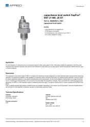 AFRISO_CAPACITANCE-LEVEL-SWITCH-CAPFOX--ENT-21-MS--20-ST-CAPACITANCE-LEVEL-SWITCH_5656020ST-L-1B01_ENG_GBR.PDF