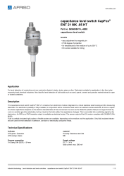 AFRISO_CAPACITANCE-LEVEL-SWITCH-CAPFOX--ENT-21-MK--05-HT-CAPACITANCE-LEVEL-SWITCH_5656005HT-L-4B02_ENG_GBR.PDF