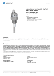 AFRISO_CAPACITANCE-LEVEL-SWITCH-CAPFOX--ENT-21-MK--05-HT-CAPACITANCE-LEVEL-SWITCH_5656005HT-L-4B01_ENG_GBR.PDF