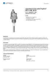 AFRISO_CAPACITANCE-LEVEL-SWITCH-CAPFOX--ENT-21-MK--05-HT-CAPACITANCE-LEVEL-SWITCH_5656005HT-L-3B01_ENG_GBR.PDF