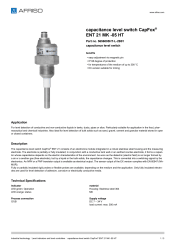 AFRISO_CAPACITANCE-LEVEL-SWITCH-CAPFOX--ENT-21-MK--05-HT-CAPACITANCE-LEVEL-SWITCH_5656005HT-L-2B01_ENG_GBR.PDF