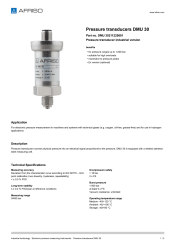 AFRISO_DATA-SHEET_PRESSURE-TRANSDUCERS_DMU-30_DMU-30211220601_ENG_GBR.PDF