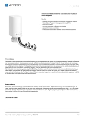 AFRISO_DATENBLATT_MOTORISCHER-STELLANTRIEB-FUER-AUTOMATISCHEN-HYDRAULISCHEN-ABGLEICH_MSA-10-DT_P63891_DEU_CHE.PDF